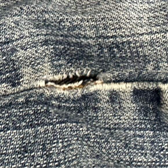 Vintage Y2K Lucky Brand Size 38 x 33.5 Destroyed Distressed Bootcut Jeans - Picture 11 of 15